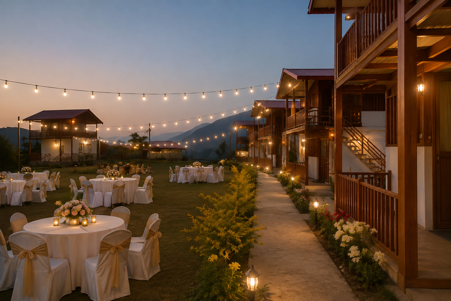 Deodar Dream Reception Setup